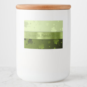Étiquette Pour Bocaux Noble St. Patrick's Day Shamrock Conteneur Étiquet