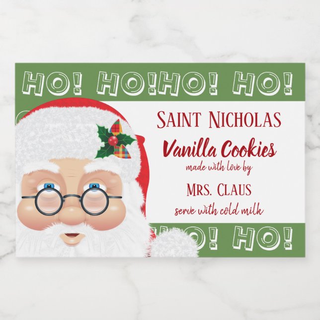 Étiquette Pour Bocaux Noël Noël Noël cadeau de Noël (Étiquettes simples)