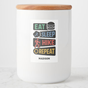 Étiquette Pour Bocaux Nom personnalisé Randonnée