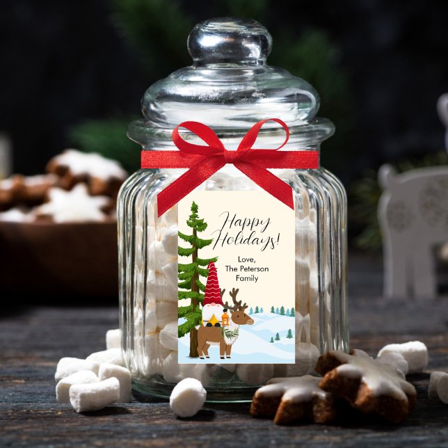 Étiquette Pour Bocaux Nordic Trek Joyeux Noël (Créateur téléchargé)