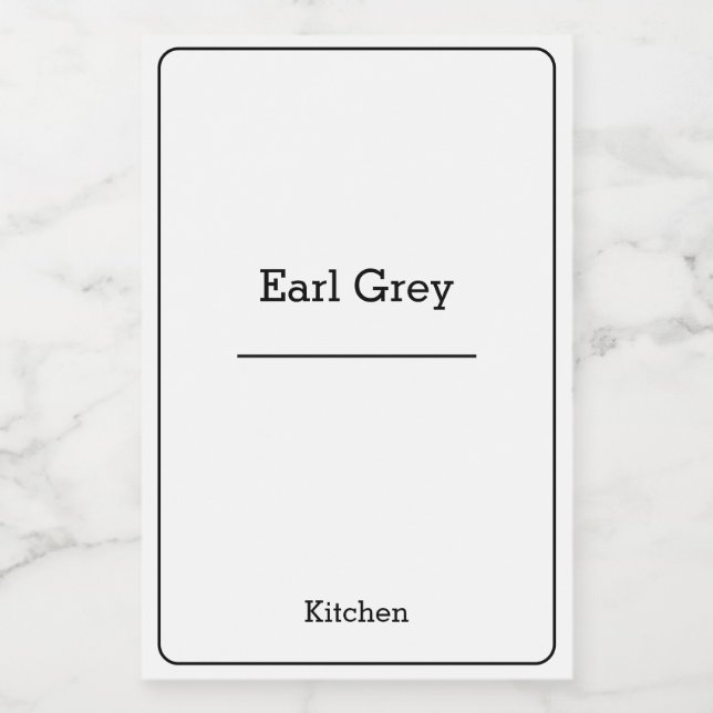 Étiquette Pour Bocaux organisation à domicile minimaliste pot de stockag (Étiquettes simples)