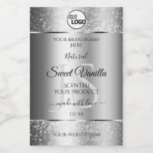 Parties scintillant d'argent moderne Monogramme Pr