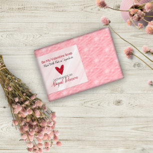 Étiquette Pour Bocaux Red Heart Valentine's Day fait maison savon artisa