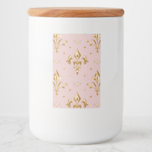 Étiquette Pour Bocaux Regal Rose verre jarre