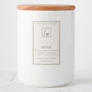 ÉTIQUETTE POUR BOCAUX SIMPLE BROUILLAGE BLANC IVOIRE OEUF DUSQUÉ BLANC