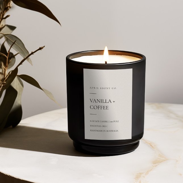 ÉTIQUETTE POUR BOCAUX SIMPLE OEUF DUSKY IVORY BLANC MINIMAL MODERNE BOUG (Créateur téléchargé)