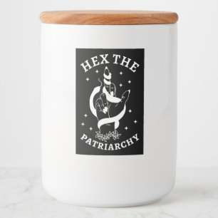 Étiquette Pour Bocaux Sorcière féministe - Hex Le Patriarcat III