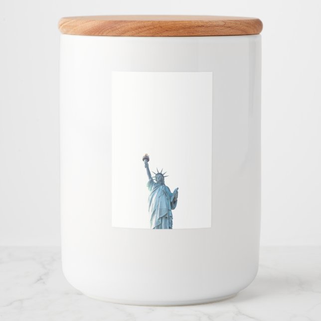 Étiquette Pour Bocaux Statue du sac fourre-tout de liberté (Devant)