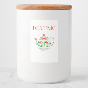 ÉTIQUETTE POUR BOCAUX TEA TIME CAFÉ MUG NAPKINS