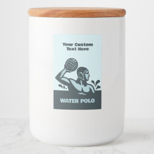 Étiquette Pour Bocaux Texte personnalisé Water-polo