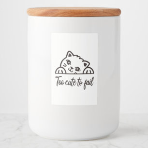Étiquette Pour Bocaux Trop mignon pour échouer