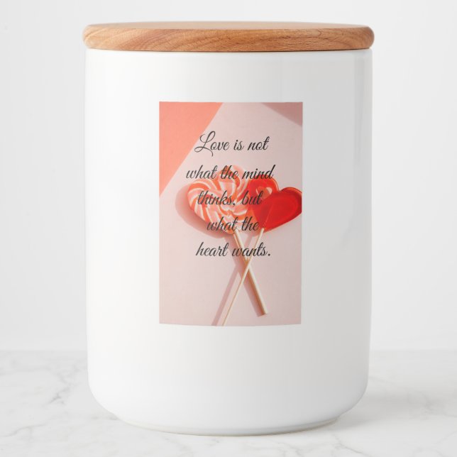 Étiquette Pour Bocaux Valentine (Devant)
