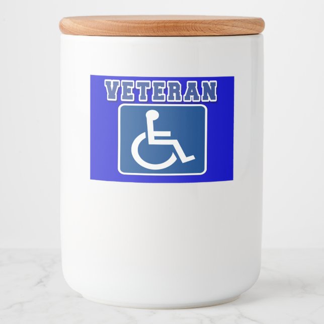 Étiquette Pour Bocaux Vétérinaire handicapé handicapé (Devant)