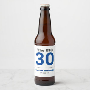 Étiquette Pour Bouteilles De Bière 30ème anniversaire minimum