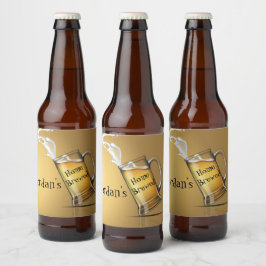 Étiquette Pour Bouteilles De Bière Accueil personnalisé brassé