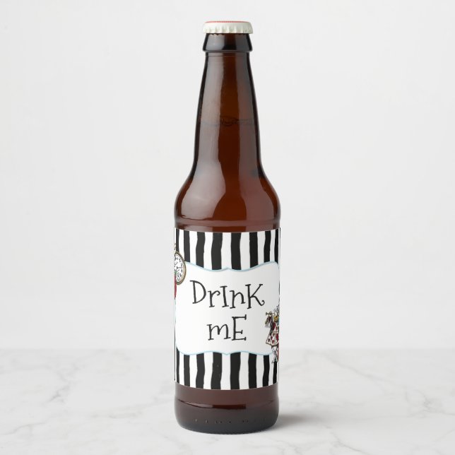 Étiquette Pour Bouteilles De Bière Alice au pays des merveilles (Devant)