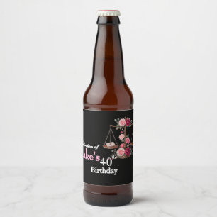 Étiquette Pour Bouteilles De Bière Anniversaire de l'avocat