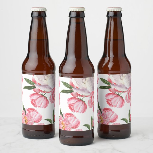 Étiquette Pour Bouteilles De Bière Beau Rose (Bouteilles)