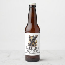 Étiquette Pour Bouteilles De Bière Bébé Dragon Home bière brassée