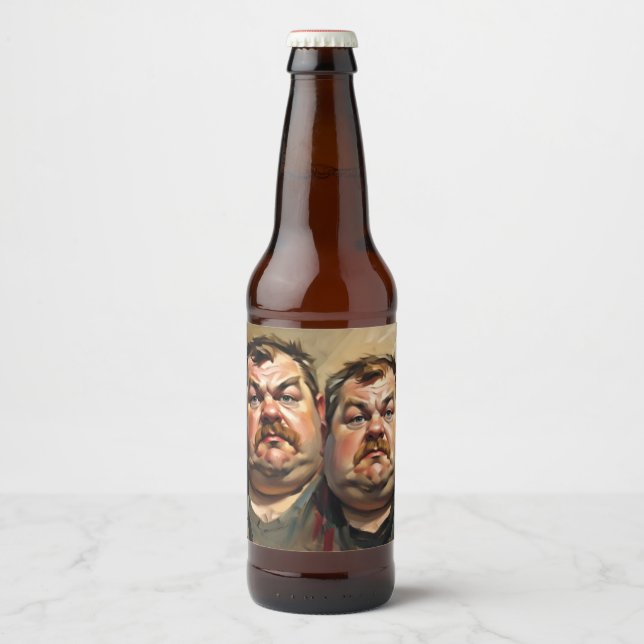 Étiquette Pour Bouteilles De Bière Beer Lover Double Label (Devant)