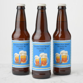 Étiquette Pour Bouteilles De Bière Bière Steins Oktoberfest Home Brew