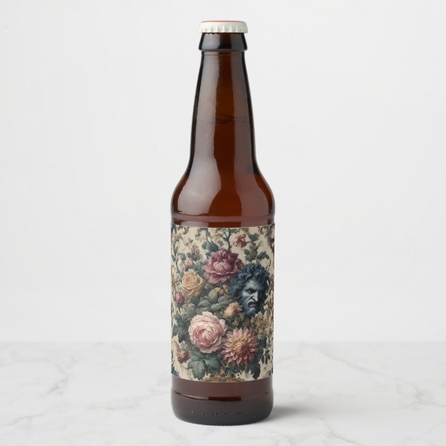 Étiquette Pour Bouteilles De Bière Blue Moon Grimoire – Gothic Victorian (Devant)