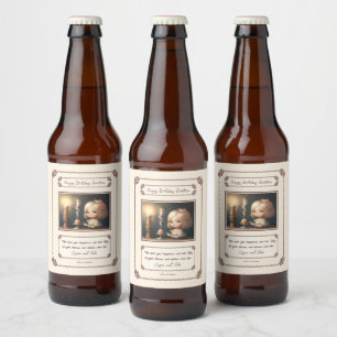 Étiquette Pour Bouteilles De Bière Bonne fille anniversaire 01