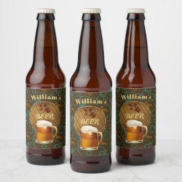 Étiquette Pour Bouteilles De Bière Boucles personnalisées