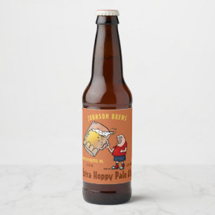 Étiquette Pour Bouteilles De Bière Brew à la maison fait sur commande drôle de type