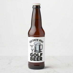 Étiquette Pour Bouteilles De Bière Cadeau de golfeur de bière drôle de golf humour de