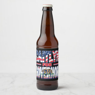 Étiquette Pour Bouteilles De Bière Caitlyn gouverneure de Californie