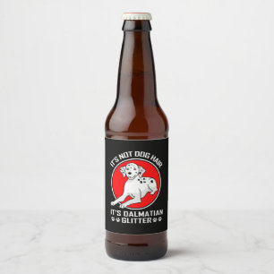 Étiquette Pour Bouteilles De Bière C'Est La Parties scintillant Dalmate