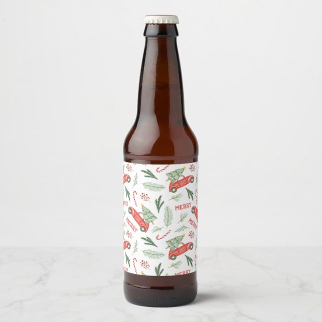 Étiquette Pour Bouteilles De Bière Christmasラベル (Devant)