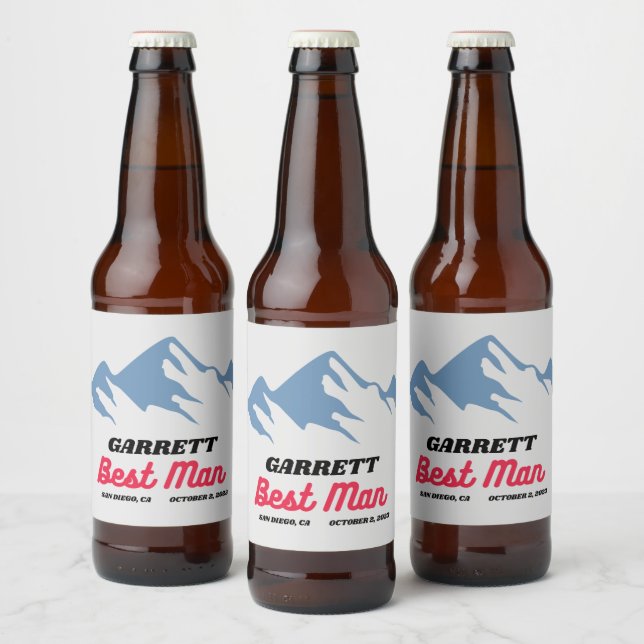 Étiquette Pour Bouteilles De Bière COORS Groomsman Best Man Proposition Personnalisée (Bouteilles)