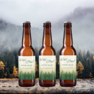 Étiquette Pour Bouteilles De Bière Dernier Sentier Avant La Bachelorette Du Voile