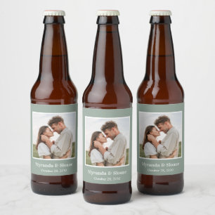 Étiquette Pour Bouteilles De Bière Dîner de répétition photo Eucalyptus