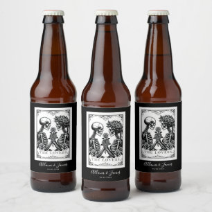 Étiquette Pour Bouteilles De Bière Élégant Jusqu'À La Mort Faisons-Nous Partie Mariag