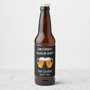 Étiquette Pour Bouteilles De Bière Enterrement de vie de garçon de mariage bière à la