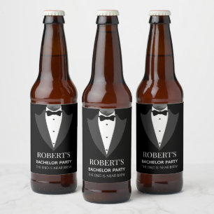 Étiquette Pour Bouteilles De Bière Enterrement de vie de garçon personnalisé