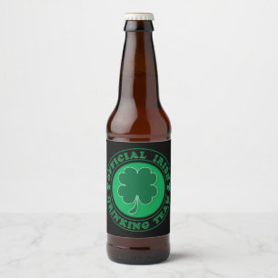 Étiquette Pour Bouteilles De Bière Équipe de boisson officielle irlandaise