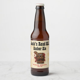 Étiquette Pour Bouteilles De Bière Étiquette de bières sur mesure de Road Kill
