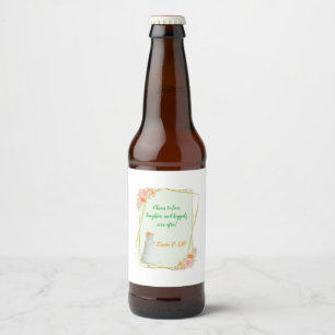Étiquette Pour Bouteilles De Bière Étiquette de bouteille de vin de mariage et de vin
