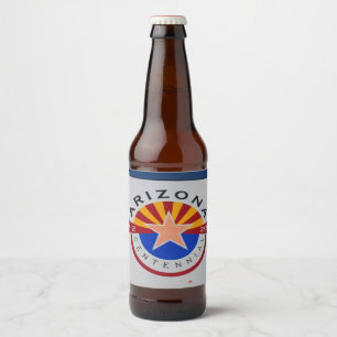 Étiquette Pour Bouteilles De Bière Étiquette de bouteille du panneau de l'Arizona