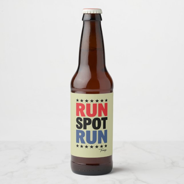 Étiquette Pour Bouteilles De Bière Exécuter Trump 2024 (Devant)