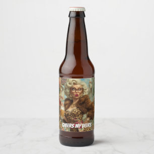 Étiquette Pour Bouteilles De Bière Fabuleux comportement de la dame léopard