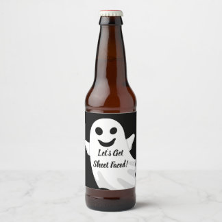 Étiquette Pour Bouteilles De Bière Faisons face à la feuille !