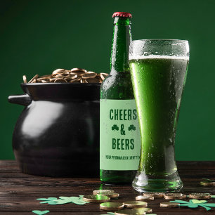 Étiquette Pour Bouteilles De Bière Fête de bière et acclamations