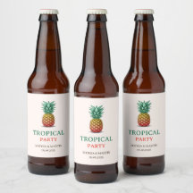 Fête tropicale rétro ananas