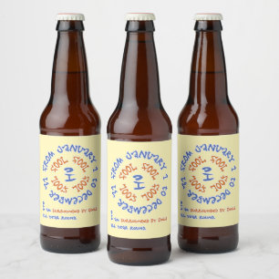 Étiquette Pour Bouteilles De Bière Folies toute l'année