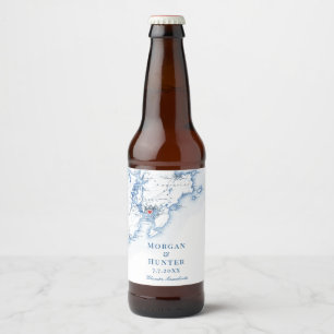 Étiquette Pour Bouteilles De Bière Gloucester MA Destination Mariage élégant